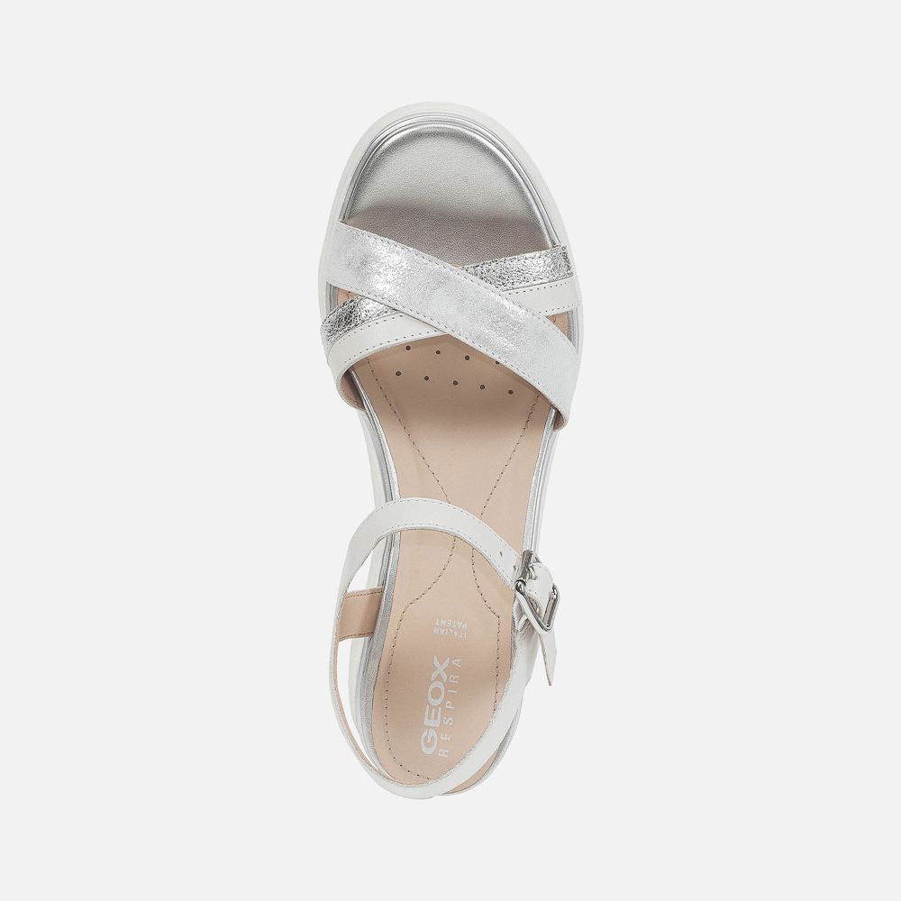 Sandales Geox Gardenia - Argent - Femme 956278-UFM